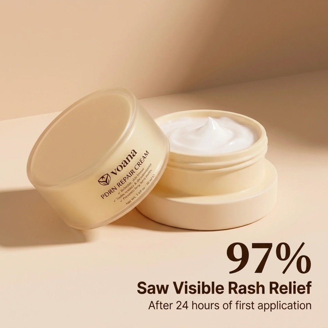 97% saw visible rash relief after 24 hours with VOANA PDRN Repair Cream
